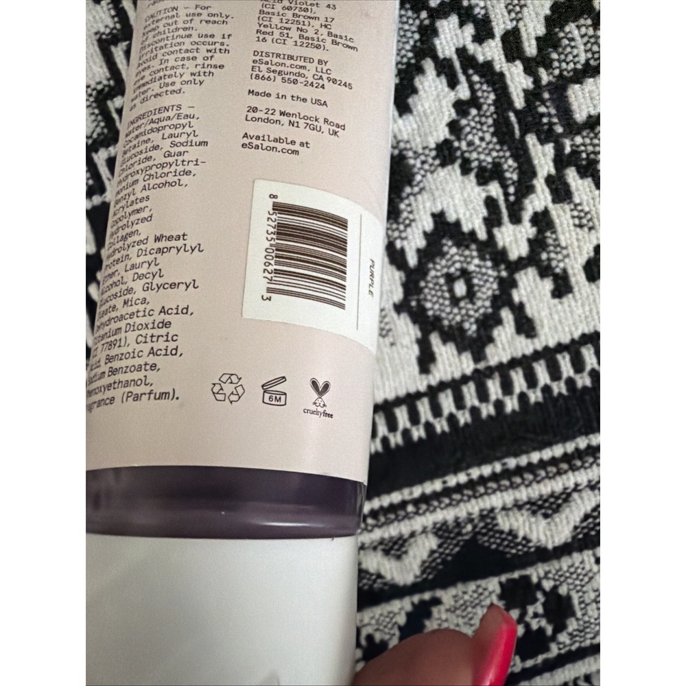 eSalon Tint Rinse Purple Neutralizer Hair Toning Treatment 3.9 oz SEALED NEW - Picture 5 of 6